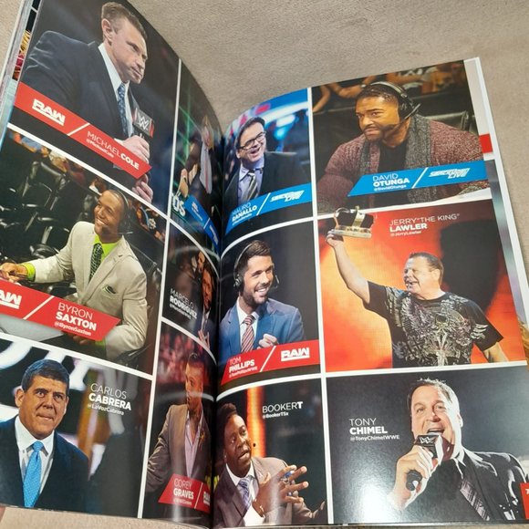 WWE Official Program 2016 With Poster Souvenir Event Wrestling - Picture 11 of 16